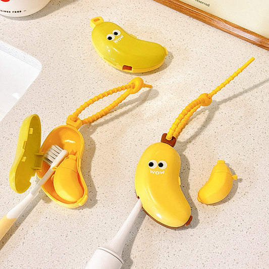 Toothbrush head protective cover, banana storage box, convenient storage cover, travel storage box