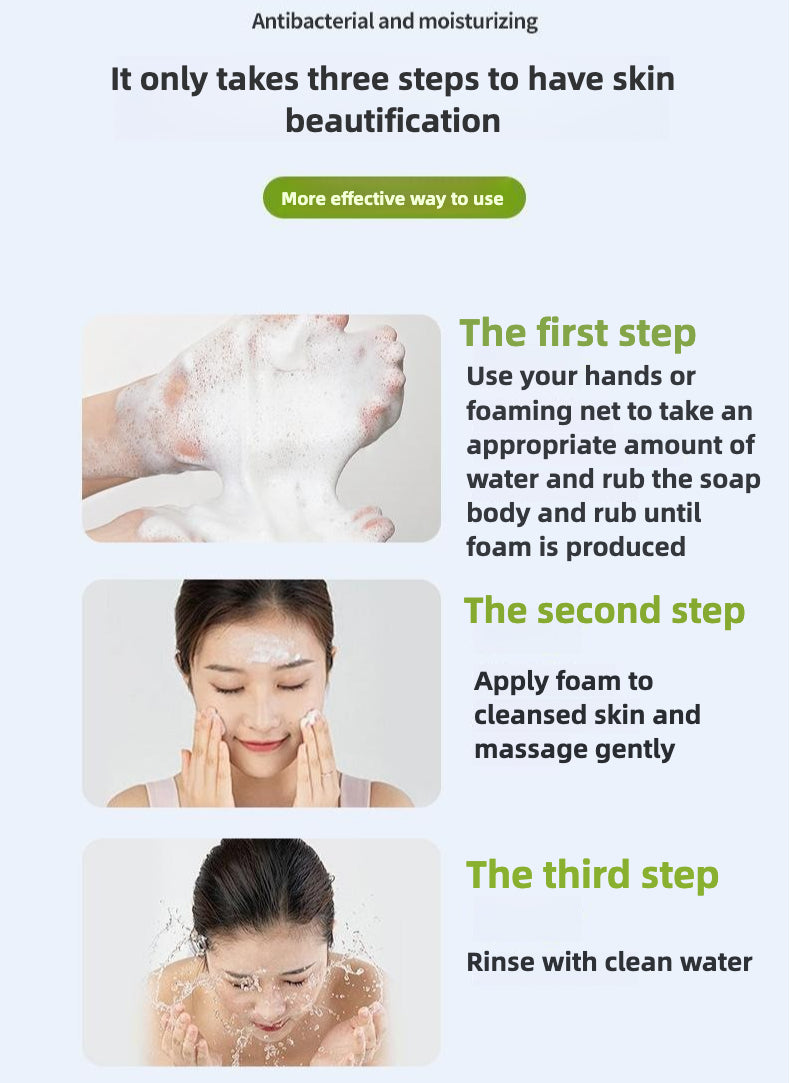 Pure natural three-dimensional fruit essential oil handmade soap, cleans, refreshes and controls oil