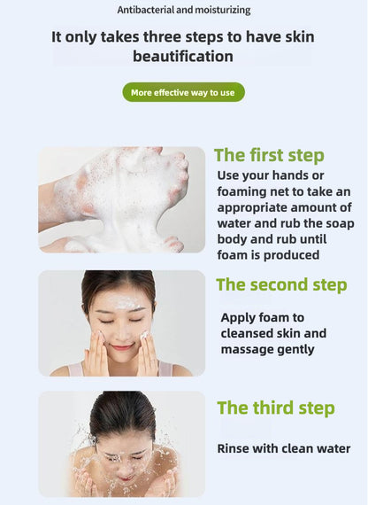 Pure natural three-dimensional fruit essential oil handmade soap, cleans, refreshes and controls oil