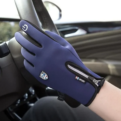 Outdoor Heated Gloves Windproof and Waterproof with Plus Velvet