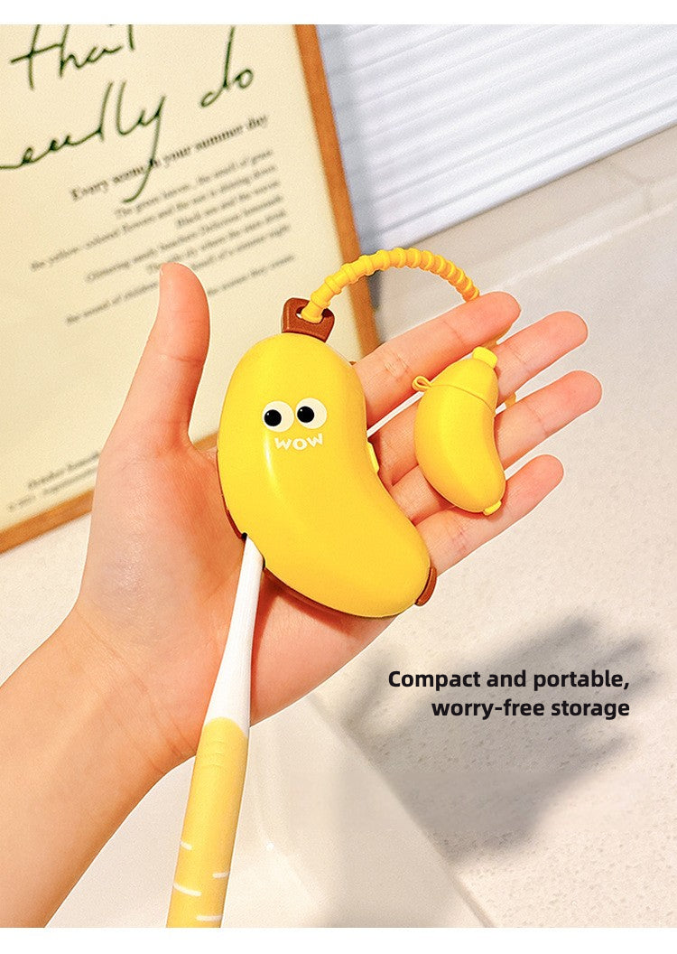 Toothbrush head protective cover, banana storage box, convenient storage cover, travel storage box
