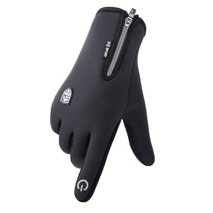 Outdoor Heated Gloves Windproof and Waterproof with Plus Velvet
