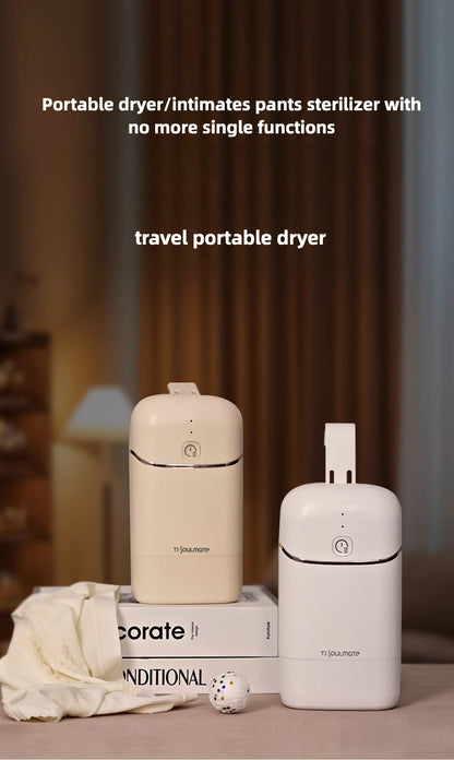 [Upgraded] Portable dryer, can be disinfected, small home use, travel, underwear sterilization