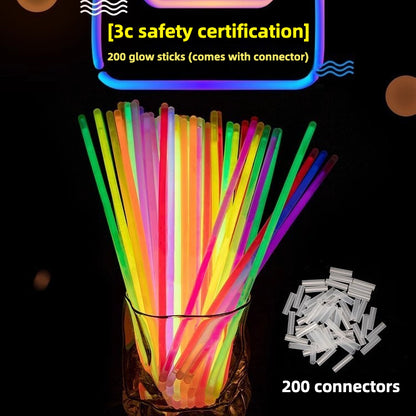 Glow Sticks Bulk Party Pack with Connectors