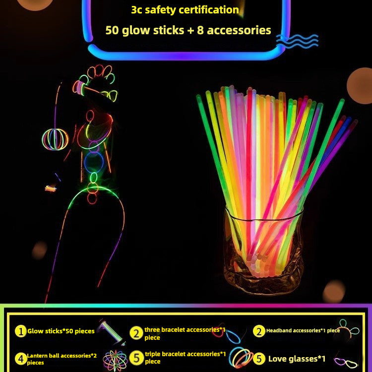 Glow Sticks Bulk Party Pack with Connectors