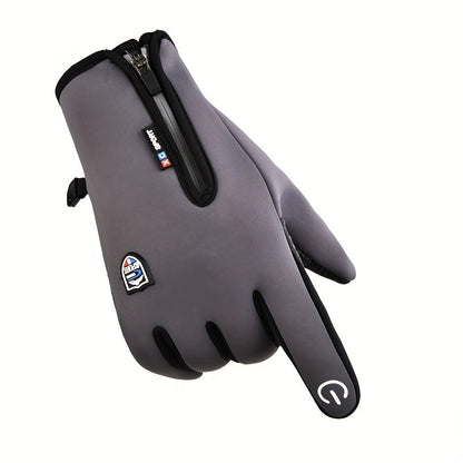 Outdoor Heated Gloves Windproof and Waterproof with Plus Velvet