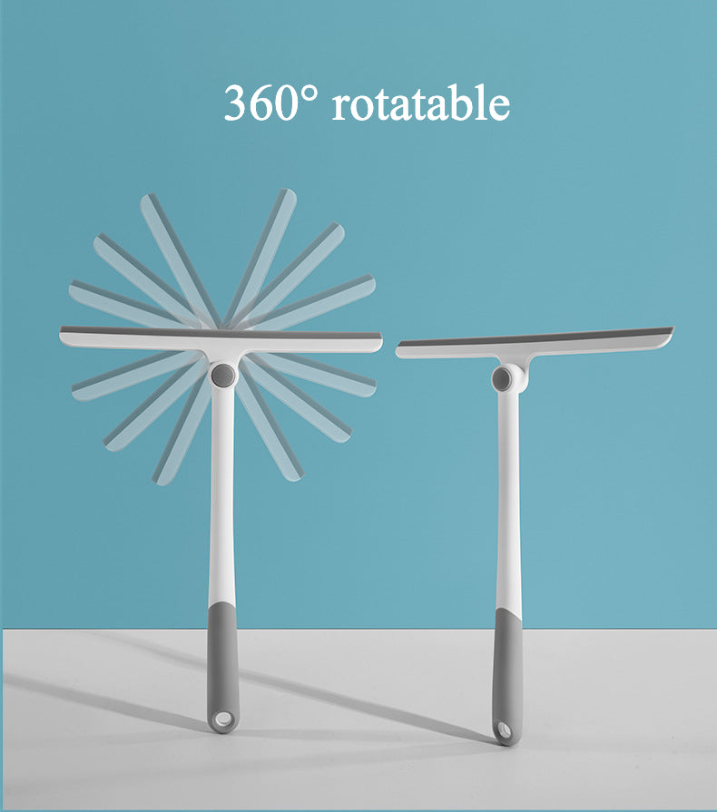 360° rotating T-shaped glass wiper, window household cleaner, bathroom cleaning wiper