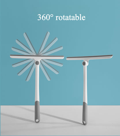 360° rotating T-shaped glass wiper, window household cleaner, bathroom cleaning wiper