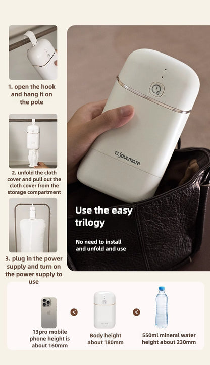 [Upgraded] Portable dryer, can be disinfected, small home use, travel, underwear sterilization