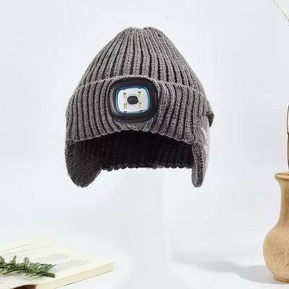 Rechargeable LED Fleece-Lined Beanie