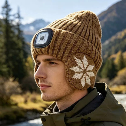 Rechargeable LED Fleece-Lined Beanie
