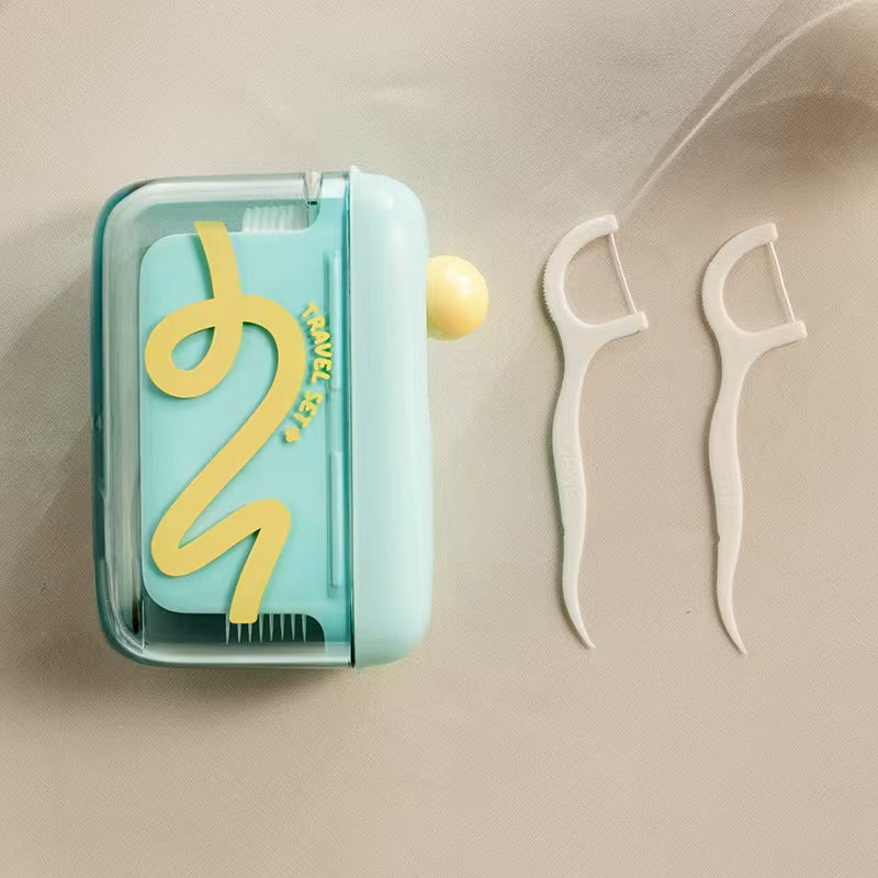 Portable Dental Floss Pick Storage Box