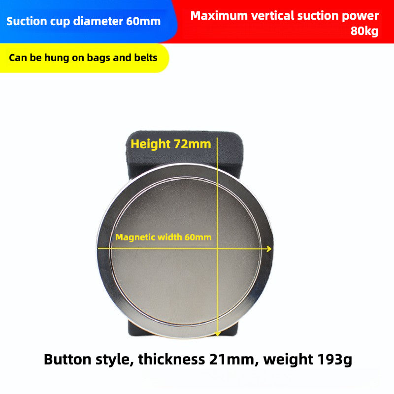 Waist clip strong magnetic suction cup, belt clip strong magnetic rubber suction cup, strong magnetic suction cup, magnetic tool storage
