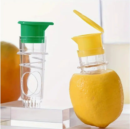 Screw Top Lemon Squeezer, Lemon Mini Squeezer, Multifunctional Manual Fruit Juicer, Handy Citrus Squeezer for Lemon & Orange Juicer