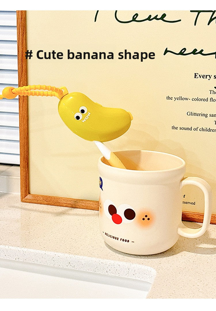 Toothbrush head protective cover, banana storage box, convenient storage cover, travel storage box