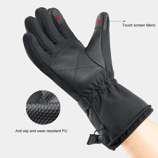 Leather Rechargeable Heated Gloves