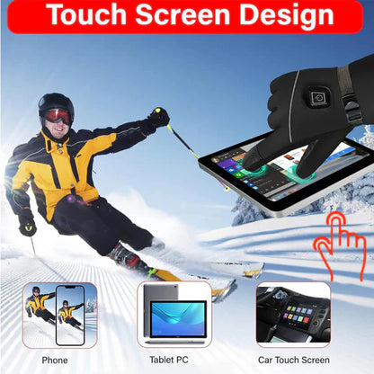 Leather Rechargeable Heated Gloves